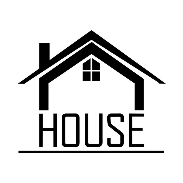 Ilustración de arte vectorial del logotipo de Modern House 3