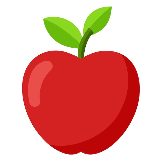 Ilustración de arte vectorial de manzana