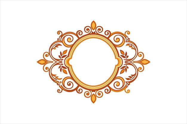 Ilustración de arte vectorial de marco ornamental