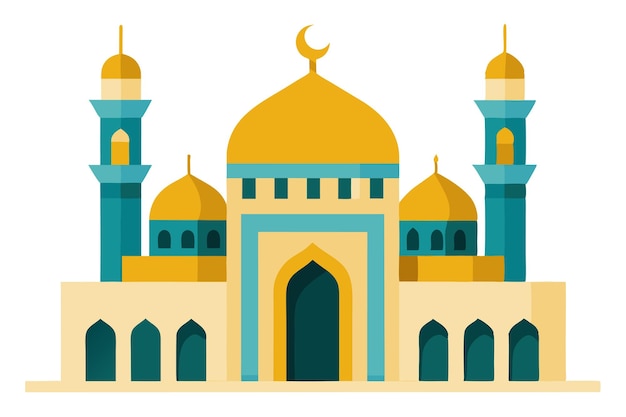 Ilustración de arte vectorial de la mezquita