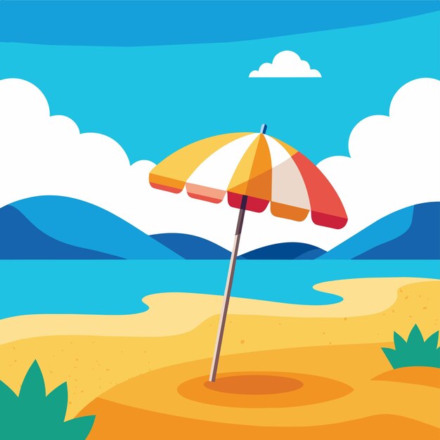 Ilustración de arte vectorial de paraguas 3