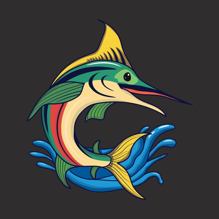Ilustración de arte vectorial de peces
