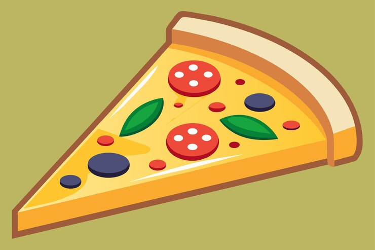 Ilustración de arte vectorial de la pizza