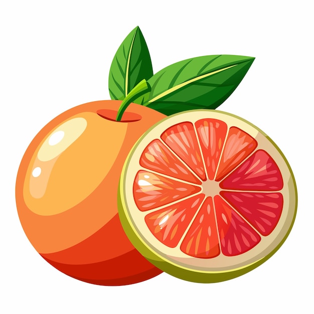 Ilustración de arte vectorial de pomelo 3