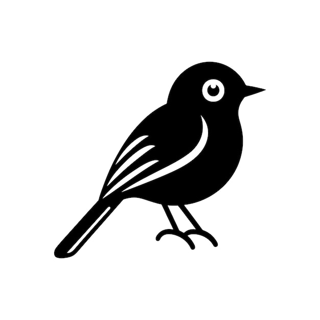 Ilustración de arte vectorial de silueta de pájaro mejor para el diseño de logotipos y camisetas