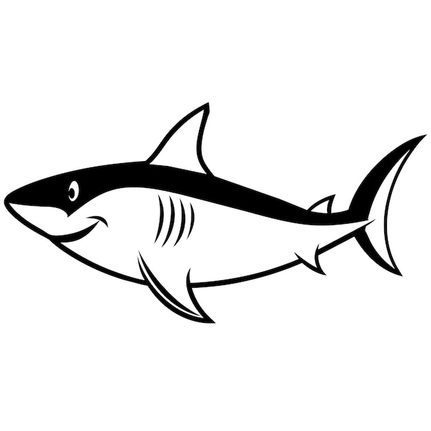 Ilustración de arte vectorial de tiburones 10