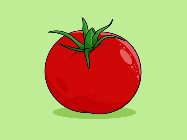 Ilustración de arte vectorial de tomate