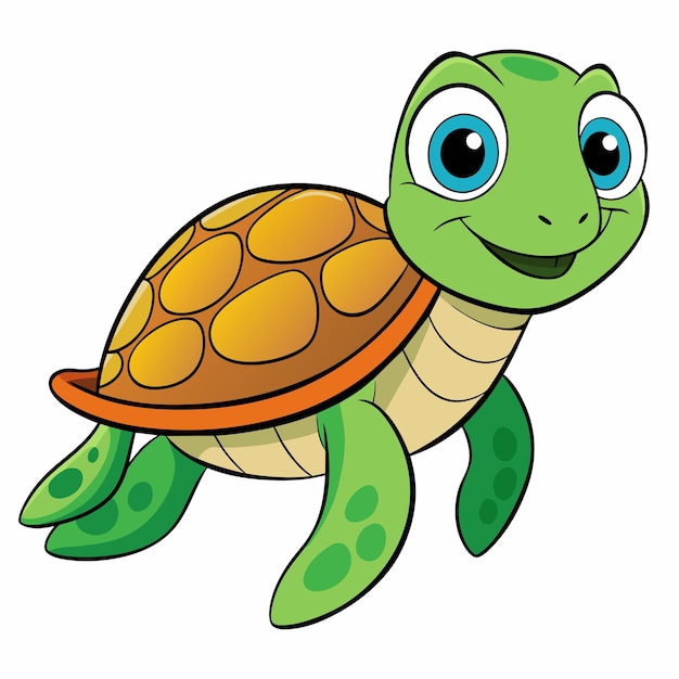 Ilustración de arte vectorial de la tortuga marina 18