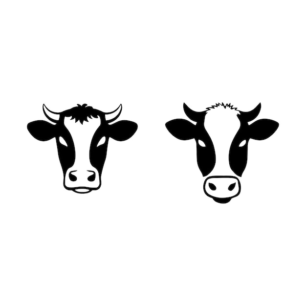 Una ilustración de arte vectorial de vacas