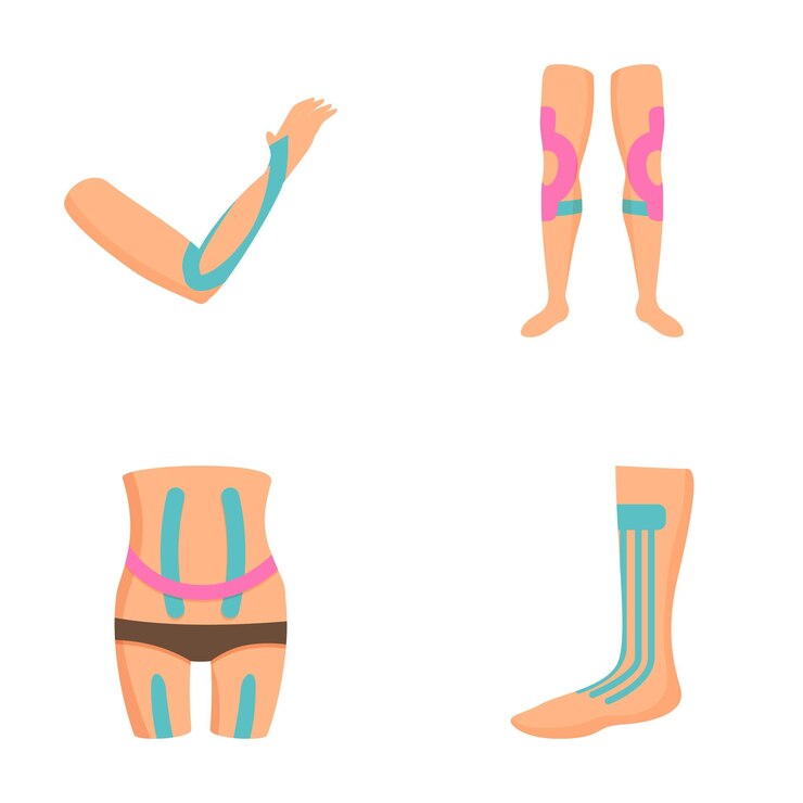 Vector ilustración de articulaciones y soportes del cuerpo humano