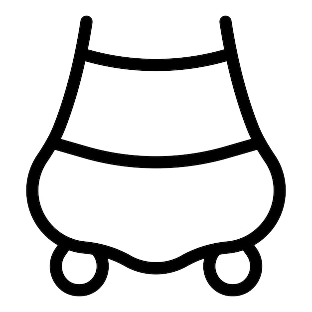Ilustración artística en blanco y negro de un carrito de compras