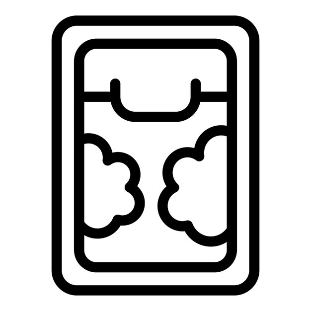 Ilustración artística en blanco y negro de un simple icono de calendario de dibujos animados
