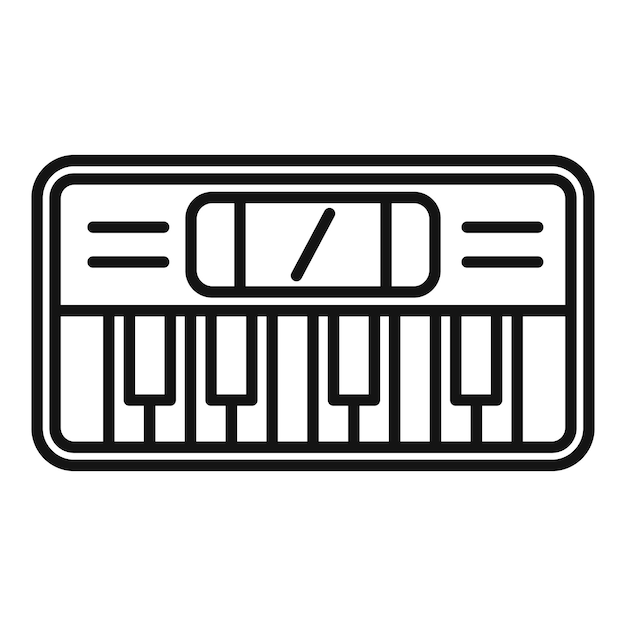 Ilustración artística en blanco y negro de un teclado