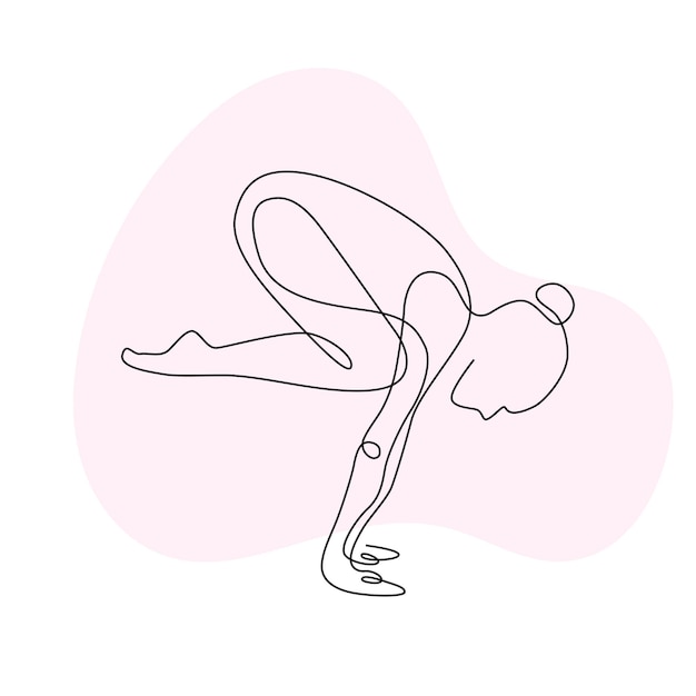 Vector ilustración artística para el día internacional del yoga