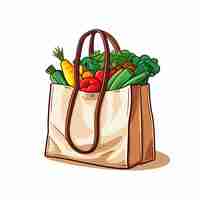 Vector ilustración artística gratuita de bolsas de compras vectoriales