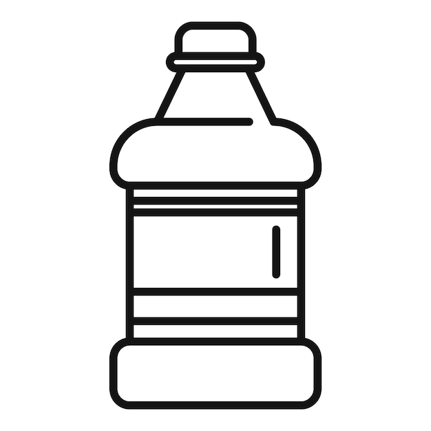 Ilustración artística de la línea de botellas de agua de plástico