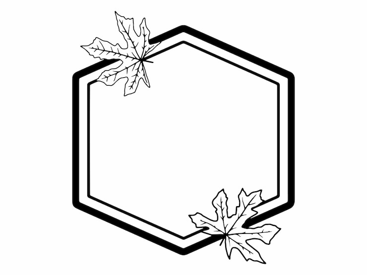 Vector ilustración artística de la línea de hojas de otoño dibujada a mano