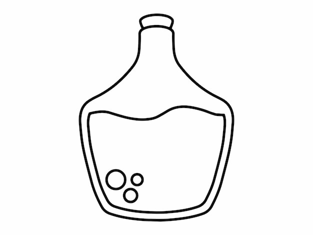 Ilustración artística de la línea de pociones mágicas