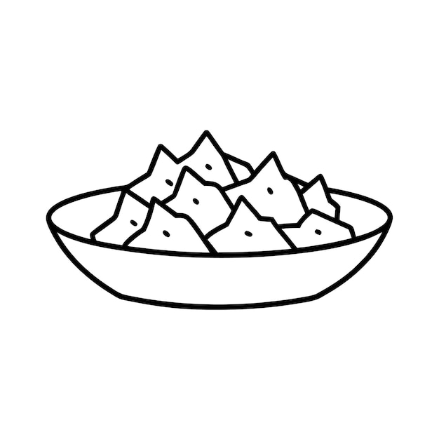 Ilustración artística de la línea vectorial de Nacho