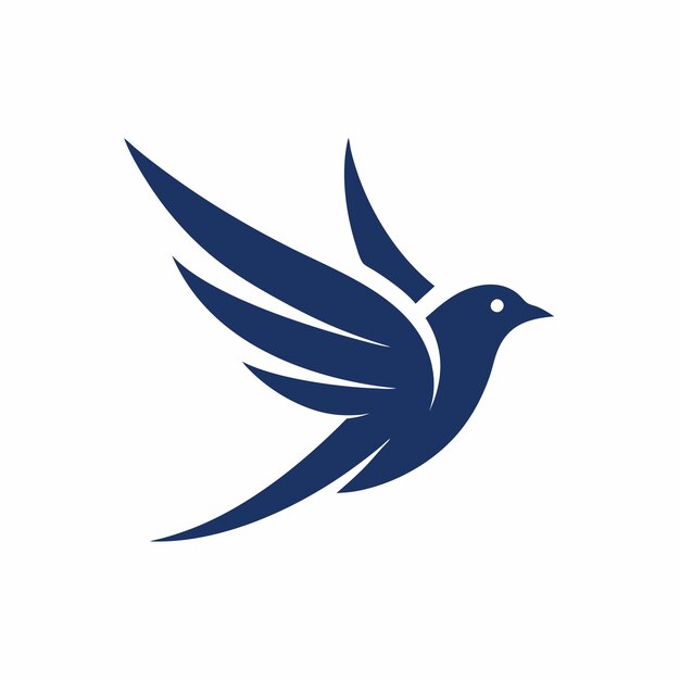 Ilustración artística vectorial del concepto del logotipo del pájaro volador 9