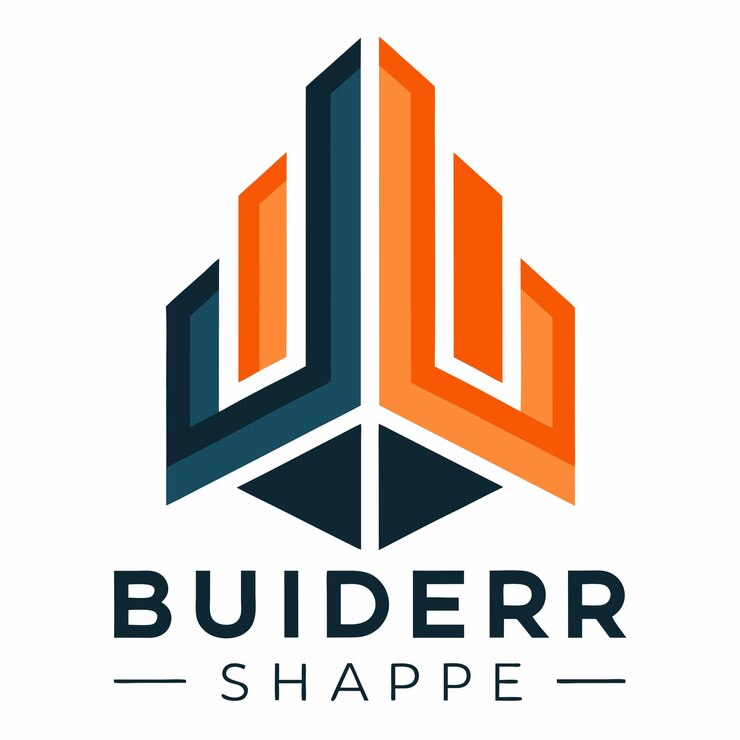 Vector ilustración artística vectorial del logotipo del edificio con fondo blanco aislado 16