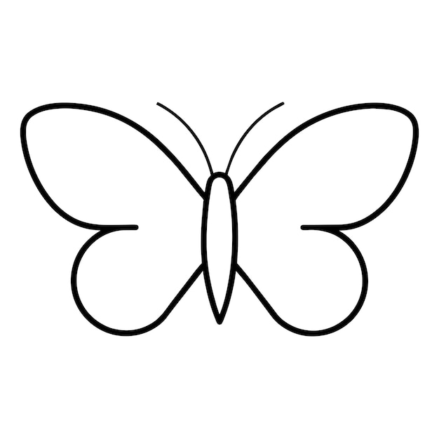 Ilustración artística vectorial de un logotipo de mariposa 62