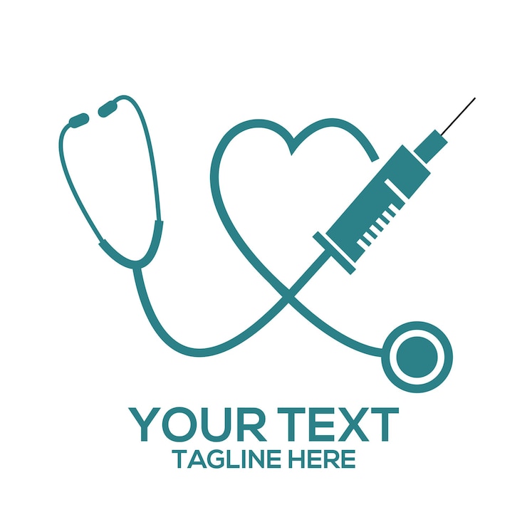 Ilustración artística vectorial del logotipo médico de la salud