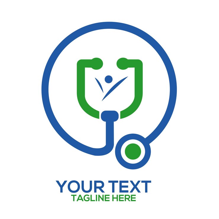Ilustración artística vectorial del logotipo médico de la salud