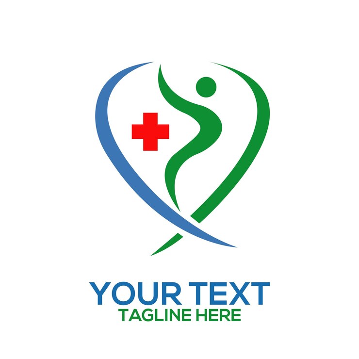 Ilustración artística vectorial del logotipo médico de la salud