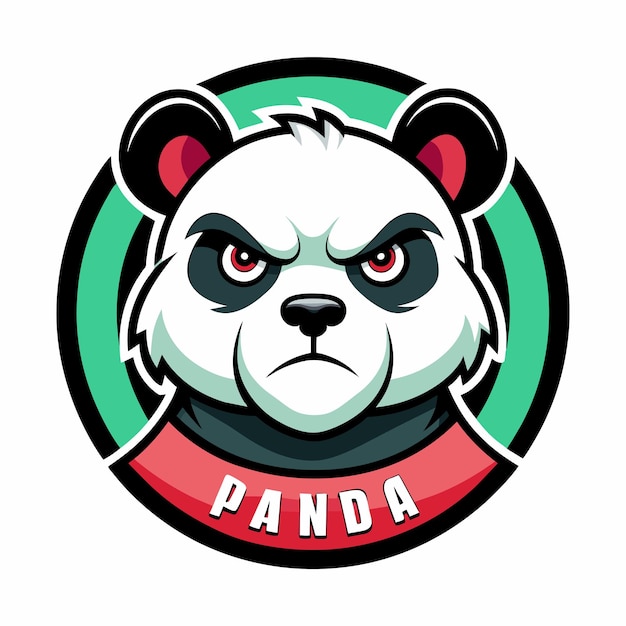 Ilustración artística vectorial del logotipo de Panda 2