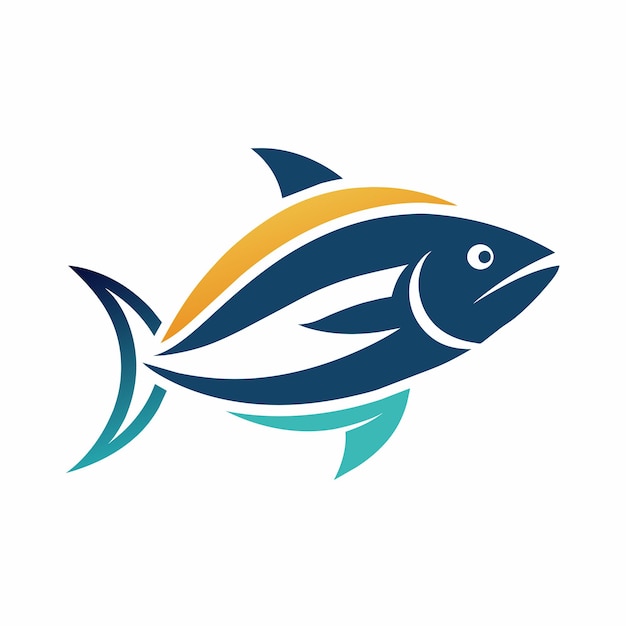 Ilustración artística vectorial del logotipo de los peces 17