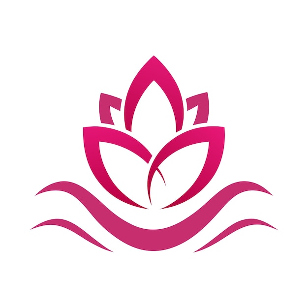 Ilustración artística vectorial del logotipo del spa de belleza