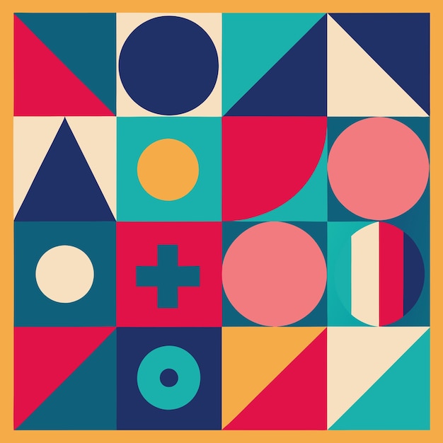 Ilustración artística vectorial de patrón de cubo geométrico vibrante para el diseño de envases