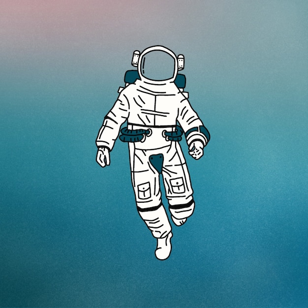 Vector ilustración de astronauta