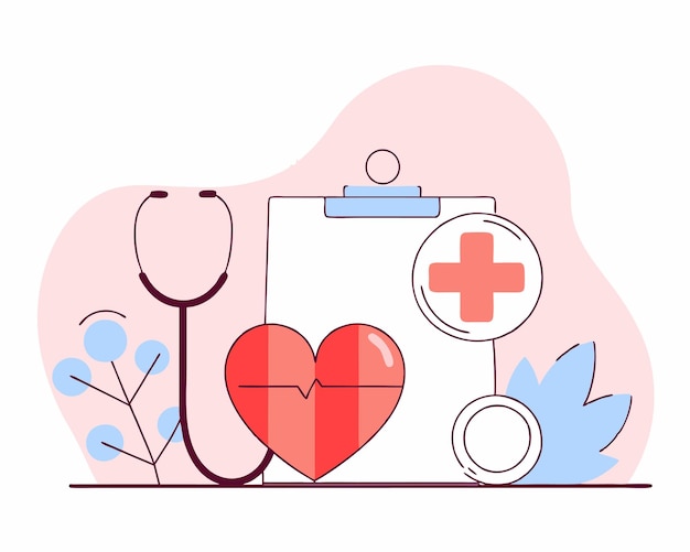 Ilustración de la atención médica