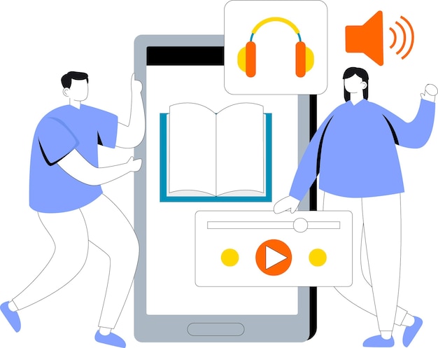 Ilustración de audiolibros