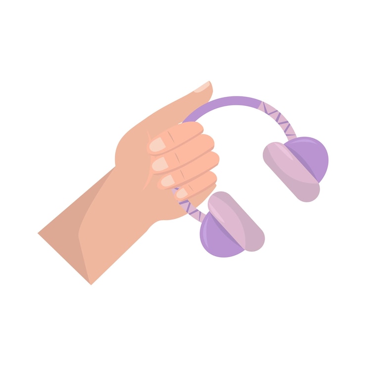 Vector ilustración de auriculares