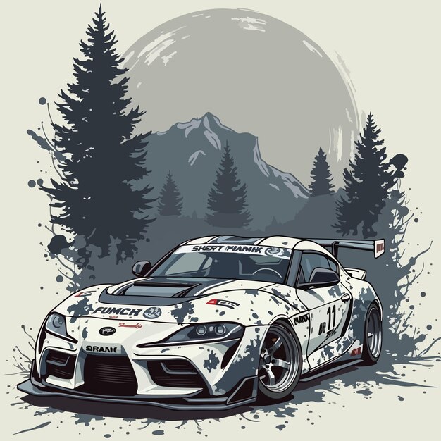 Ilustración de un automóvil
