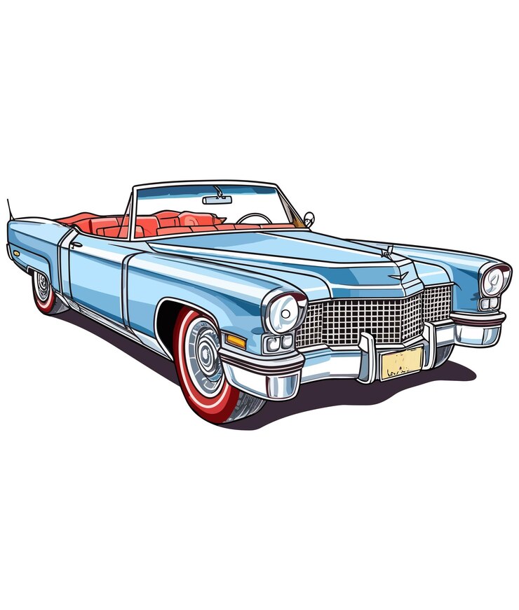 Vector ilustración de automóviles clásicos vintage automóviles vintage en fondo blanco
