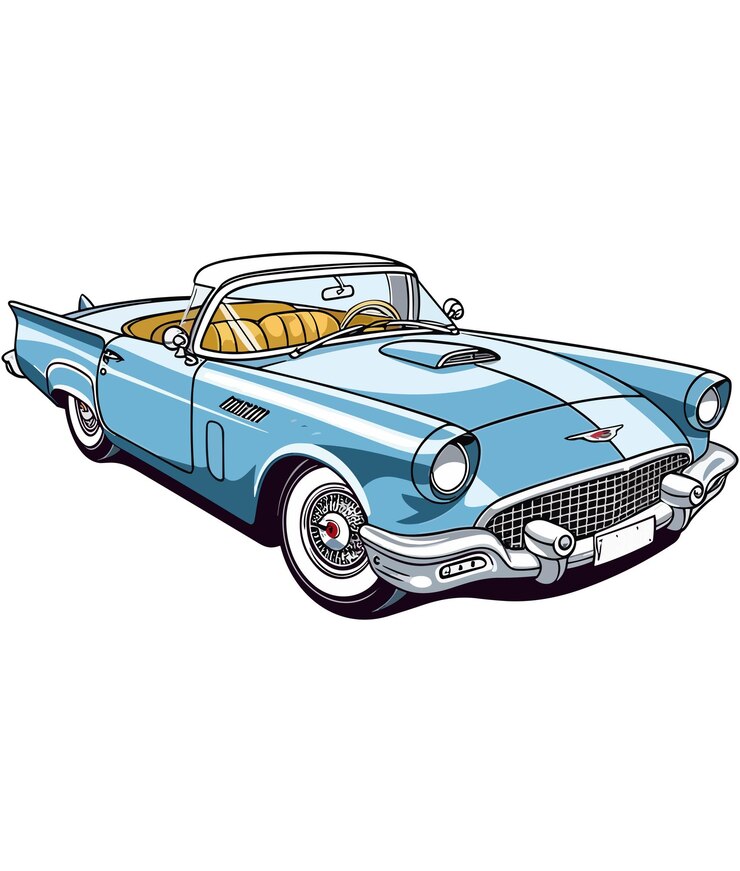 Vector ilustración de automóviles clásicos vintage automóviles vintage en fondo blanco