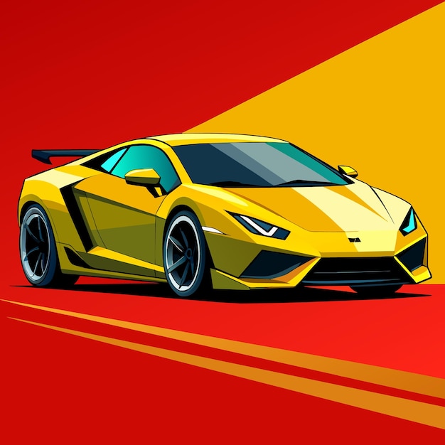 Vector ilustración de automóviles modernos en color sólido