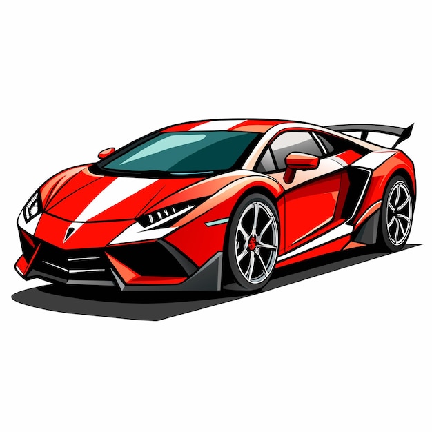 Vector ilustración de automóviles modernos de vector sport