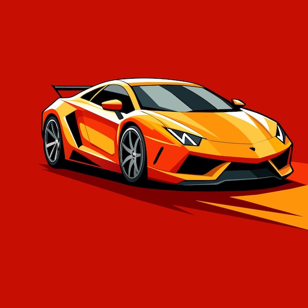 Vector ilustración de automóviles modernos de vector sport