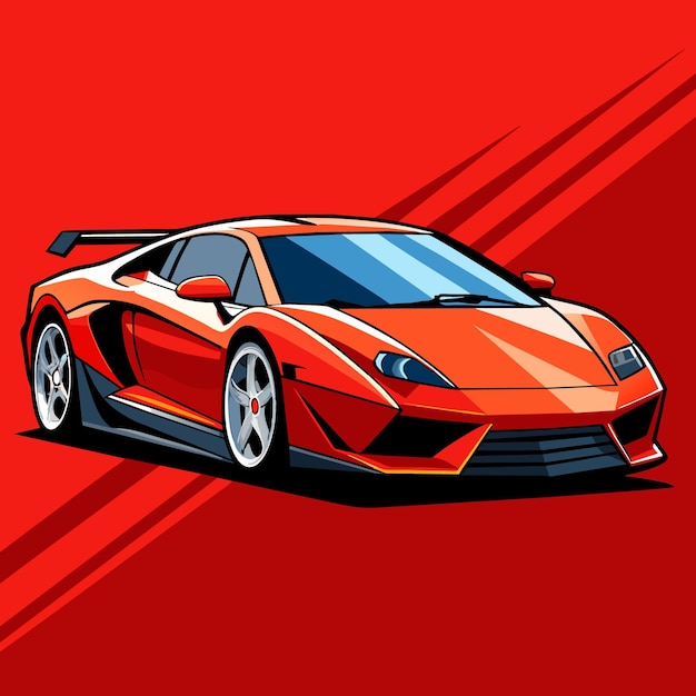 Vector ilustración de automóviles modernos de vector sport