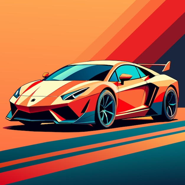 Ilustración de automóviles modernos de vector sport
