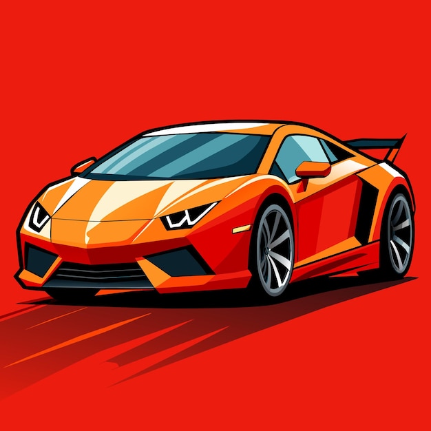 Ilustración de automóviles modernos de vector sport