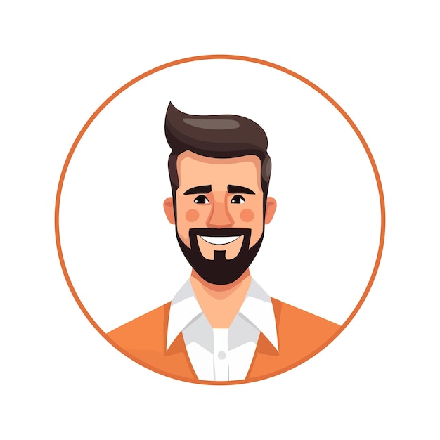 Vector ilustración de avatar de hombre de negocios retrato de usuario de dibujos animados icono de perfil de usuario