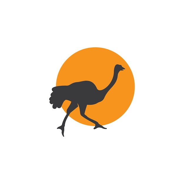 Ilustración de avestruz