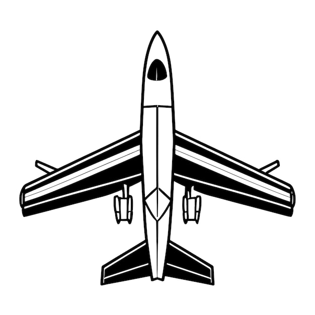 Vector ilustración de un avión de combate