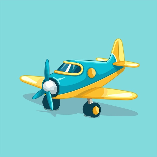 Vector ilustración de avión de diseño plano